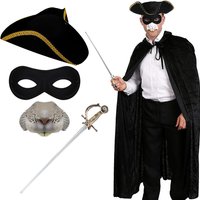 I Love Fancy Dress Men's Highway Man Costume in Black