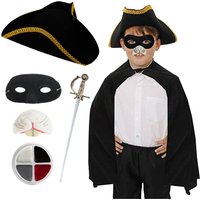 I Highway Rodent Costume Hat Cape Nose Mask Sword & Face Paint