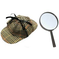 I 2 Piece Detective Set Hat & Magnifying Glass