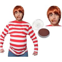 I Greedy Golden Ticket Winner Costume Facepaint & Wig