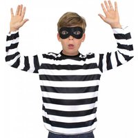 I Storybook Burglar Costume Long Sleeve Top & Mask