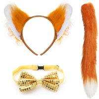I Mr Fox Accessory Set Ears Tail & Tie
