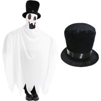 I Ghost Costume Soft Top Hat