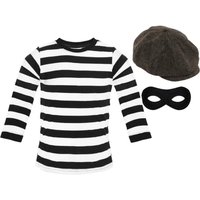 I Storybook Burglar Costume Long Sleeve Top Hat & Mask