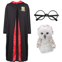 I School Wizard Costume Glasses & Owl
