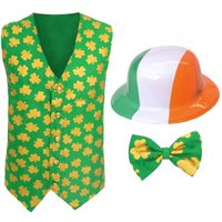 I Irish Waistcoat & Bow Tie & Irish Bowler Hat