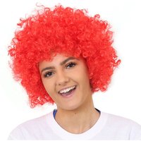 I Love Fancy Dress Red Curly Wig | Size: 6 Pack