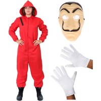 I Bank Robber Costume Mask & Gloves