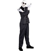 I Love Fancy Dress Men's Nightmare Mr Jack Halloween Costume in Black | Size: XL