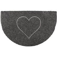 Heart Half Moon Doormat cm x 70 cm