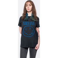 Blue Grunge Smile T Shirt