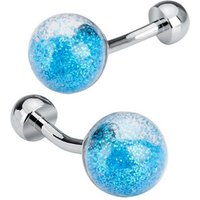 Luxury Round Sand Globe Ball Cufflinks Novelty Fashion Shirts