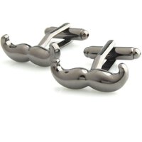 Funny Novelty Santa Claus Moustache Christmas Cufflinks