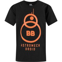 Star Wars Boy's Kids Short Sleeved T-Shirt (Black) in Black | Size: 7-8 Years