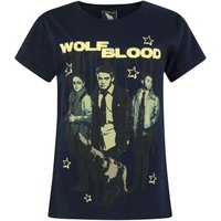 Wolfblood Girl's Kids Short Sleeved T-Shirt (Blue) in Blue | Size: 5-6 Years