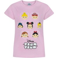 Disney Girl's Kids Short Sleeved T-Shirt (Pink) in Pink | Size: 11-12 Years