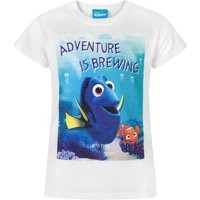 Disney Girl's Kids Short Sleeved T-Shirt (White) in White | Size: 9-10 Years