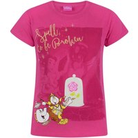 Disney Girl's Kids Short Sleeved T-Shirt (Pink) in Pink | Size: 13-14 Years