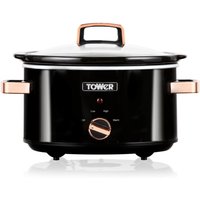 Slow Cooker 3.5 Litre T16018RG Stainless Steel 210W Black & Rose Gold