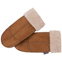 Nordvek Women's Sheepskin Mittens With Cuff in Tan