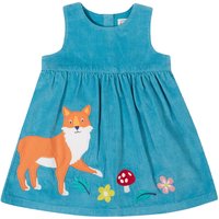 Frugi Girl's Lovely Lily Cord Dress in Blue | Size: 6-9 m