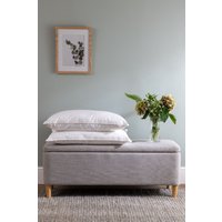 Soak&Sleep Soft As Down with Silk Pillow - Medium Firm in White | Size: Standard Pillow Case
