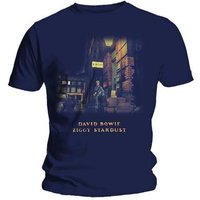 David Bowie Ziggy Stardust T-Shirt in Navy | Size: 2XL