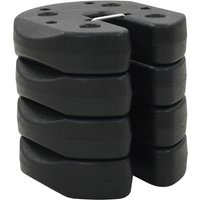Gazebo Anchor Weight Set 4 Rounded PE Material Waterproof