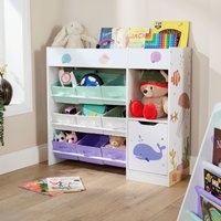 Anya Large Bookshelf Toy Storage Baskets & Drawer