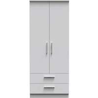 Ready Assembled 2 U Windsor 2 Door 2 Drawer Wardrobe (Ready Assembled) in Mid Grey