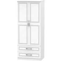 Ready Assembled 2 U Oxford 2 Door 2 Drawer Wardrobe (Ready Assembled) in White