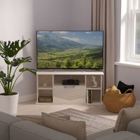 Ready Assembled 2 U Holborn Corner TV Unit (Ready Assembled) in Taupe | Size: Medium