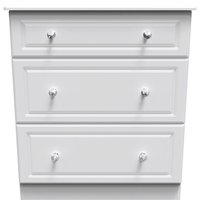 Ready Assembled 2 U Stratford 3 Drawer Deep Chest (Ready Assembled) in White