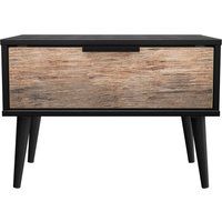 Ready Assembled 2 U Fuji 1 Drawer Side Table (Ready Assembled) in Walnut