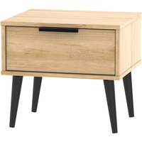 Ready Assembled 2 U Fuji 1 Drawer Bedside (Ready Assembled) in Natural