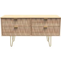 Ready Assembled 2 U Dallas 4 Drawer Bed Box (Ready Assembled) in Light Oak