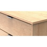 Ready Assembled 2 U Fuji 3 Drawer TV Unit (Ready Assembled) in Natural | Size: Medium