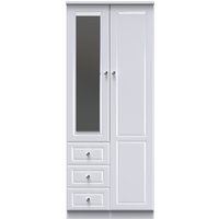 Ready Assembled 2 U Stratford Double Combi Wardrobe (Ready Assembled) in White