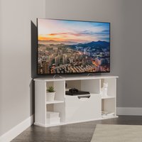 Ready Assembled 2 U Holborn Corner TV Unit (Ready Assembled) in White | Size: Medium