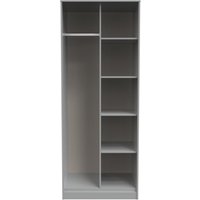 Ready Assembled 2 U Madrid Open Wardrobe (Ready Assembled) in Dark Grey