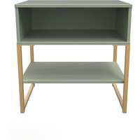 Ready Assembled 2 U Madrid Open Lamp Table (Ready Assembled) in Pale Green