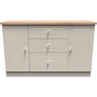 Ready Assembled 2 U Norton 2 Door 3 Drawer Sideboard (Ready Assembled) in Taupe | Size: Large