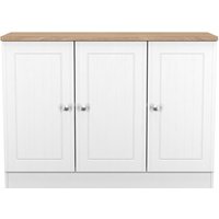 Ready Assembled 2 U Norton 3 Door Sideboard (Ready Assembled) in White | Size: Large