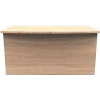 Ready Assembled 2 U Carlton Blanket Box (Ready Assembled) in Light Oak | Size: Small