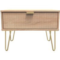 Ready Assembled 2 U Bexley 1 Drawer Wide Side Table (Ready Assembled) in Light Oak