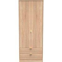 Ready Assembled 2 U Bexley 2 Door 2 Drawer Wardrobe (Ready Assembled) in Light Oak