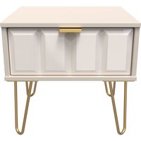 Ready Assembled 2 U Metro 1 Drawer Bedside (Ready Assembled) in Beige