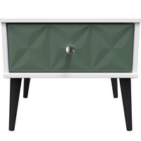 Ready Assembled 2 U Toledo 1 Drawer Side Table (Ready Assembled) in Green