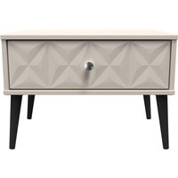 Ready Assembled 2 U Toledo 1 Drawer Wide Side Table (Ready Assembled) in Taupe