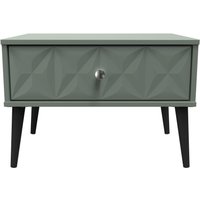 Ready Assembled 2 U Toledo 1 Drawer Wide Side Table (Ready Assembled) in Pale Green